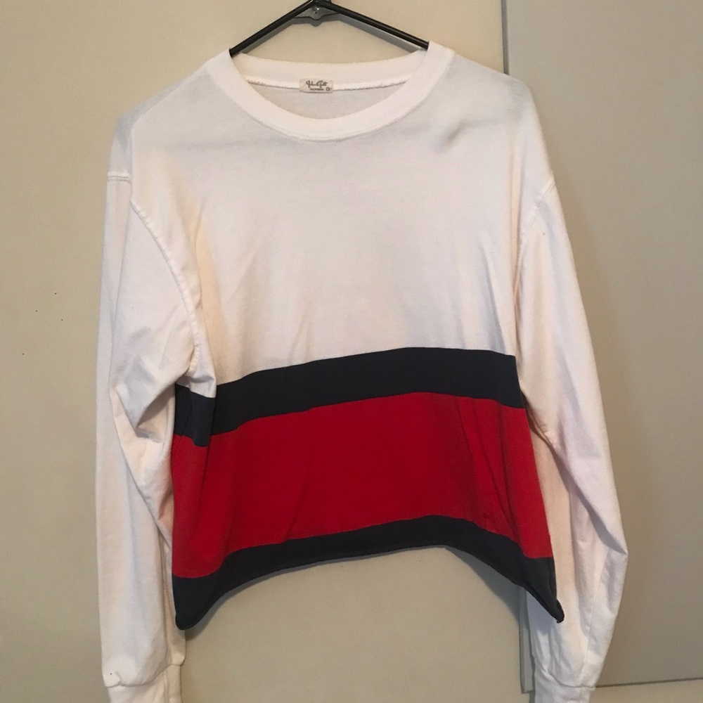 red white and blue top